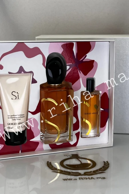 Coffret Si Eau de Parfum Intense Giorgio Armani Pour Femme
