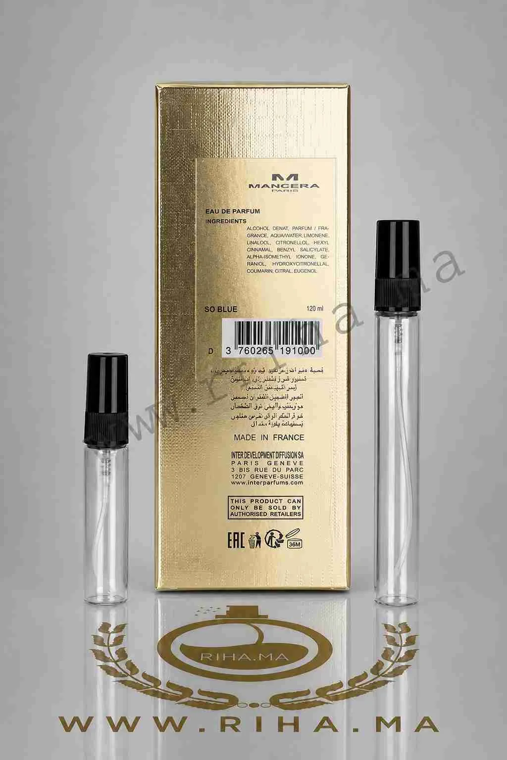 Decantage So Blue Mancera Eau De Parfum Unisexe