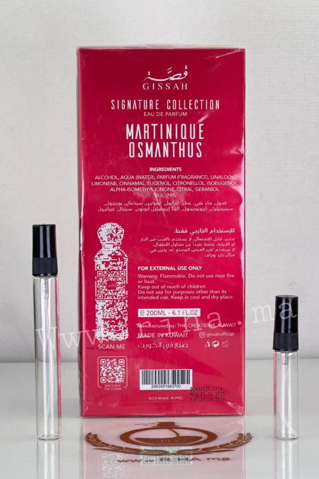 Decantage Gissah Martinique Osmathus Eau de Parfum Pour Homme et Femme