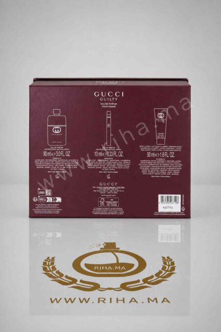 Coffret Gucci Guilty Eau de Parfum Gucci Pour Femme 100 ML Authentic