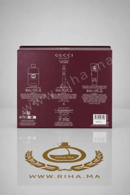 Coffret Gucci Guilty Eau de Parfum Gucci Pour Femme 100 ML Authentic