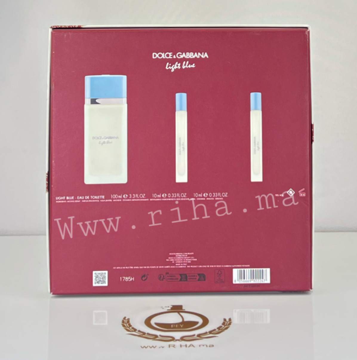Coffret Light Blue Dolce&Gabbana Eau de Toilette Pour Femme 100 ML Authentic Coffret Light Blue Dolce&Gabbana Eau de Toilette Pour Femme 100 ML Authentic