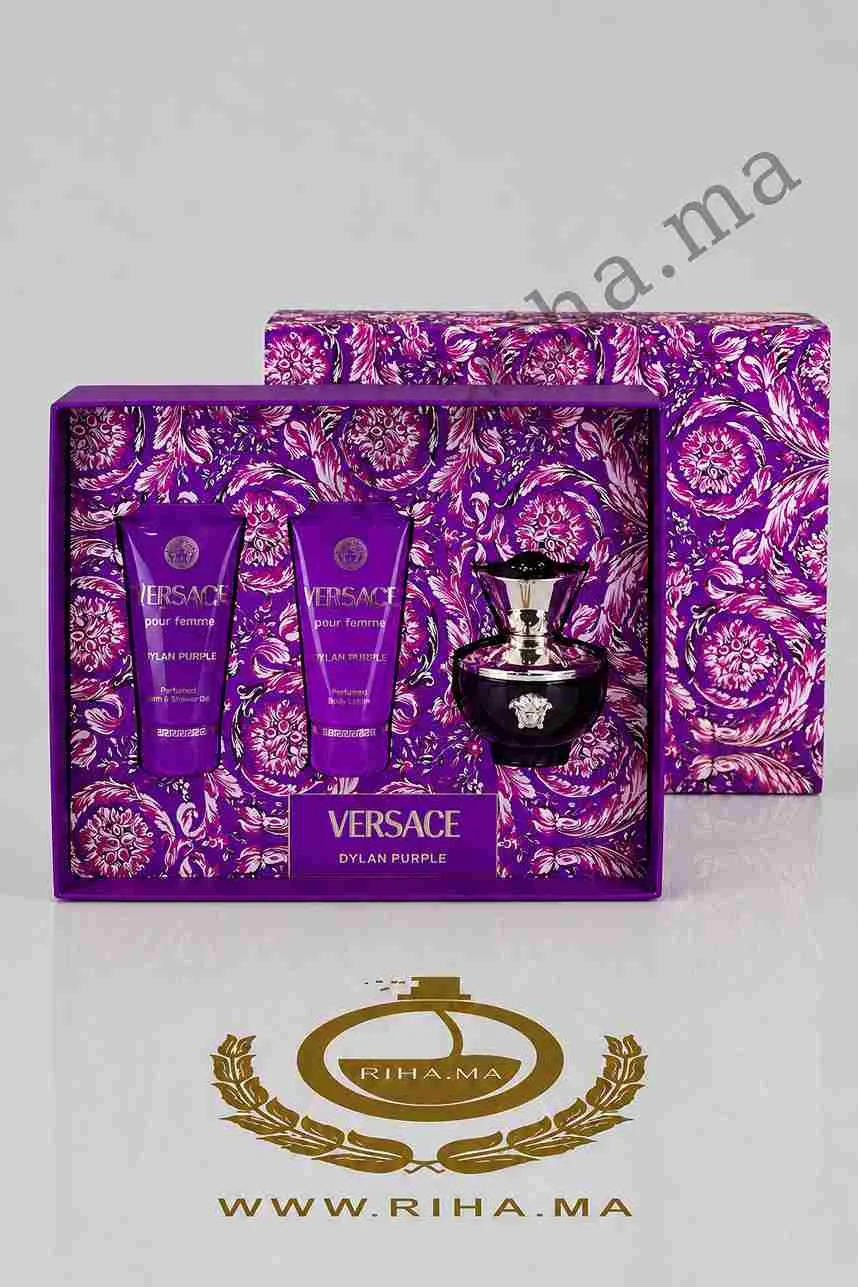 Coffret Versace Pour Femme Dylan Purple Versace Eau de Parfum Pour Femme 50 ML Authentic