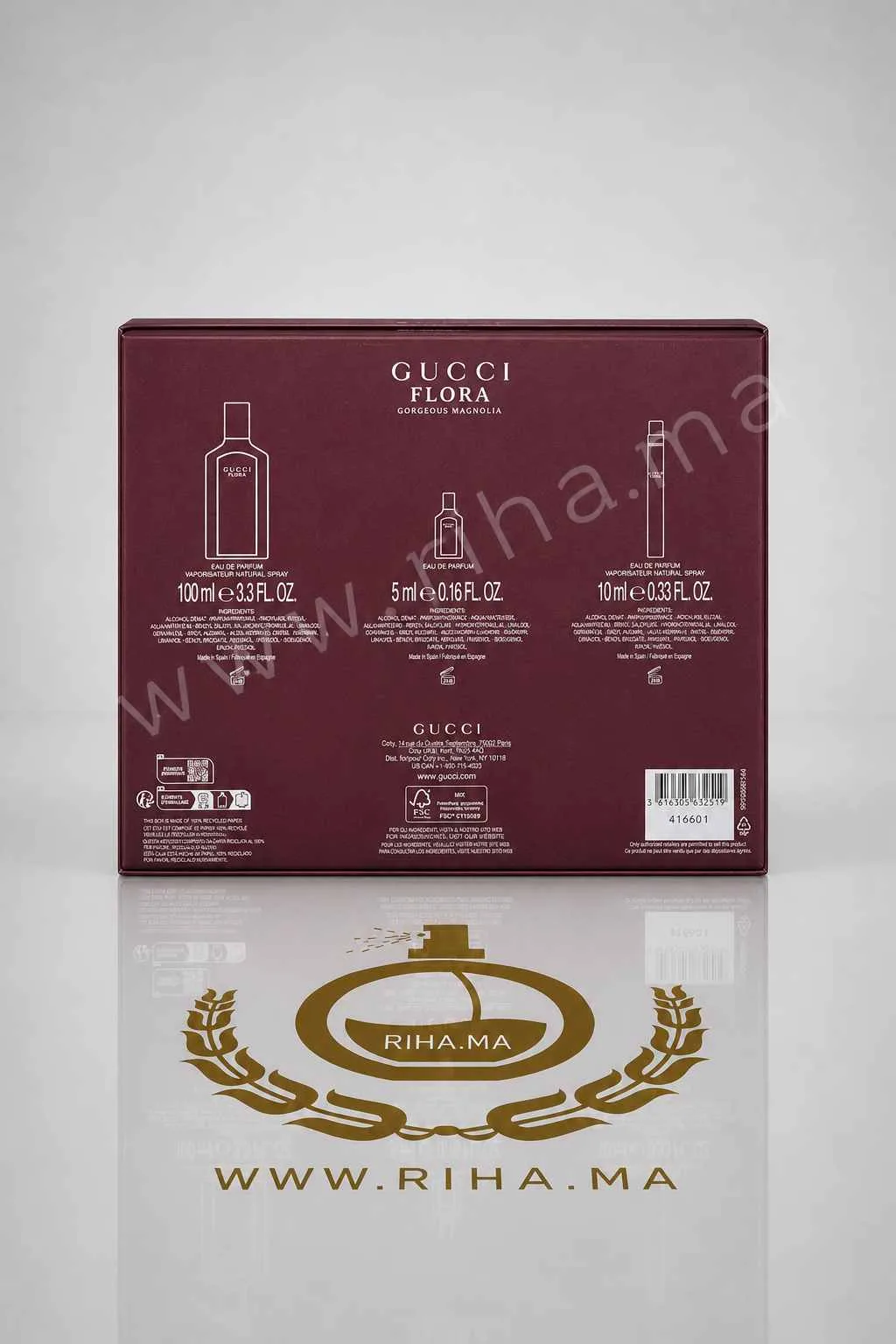 Coffret Flora Gorgeous Magnolia Gucci Pour Femme 100 ML