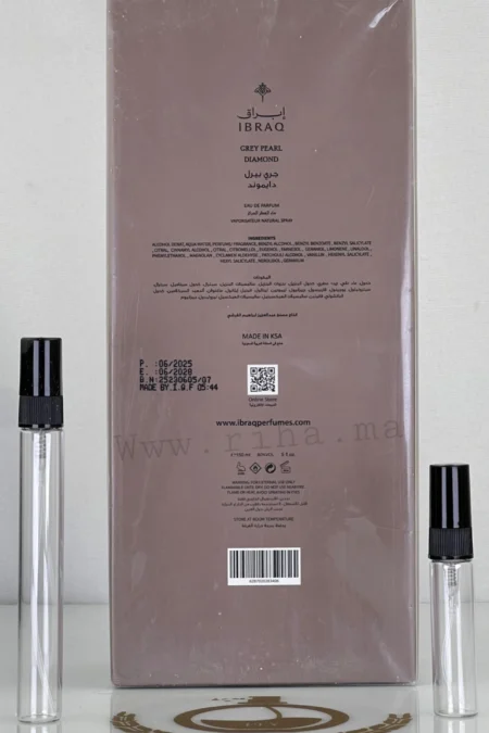 Decantage Grey Pearl Diamond Ibrahim Al Qurashi Pour Homme et Femme