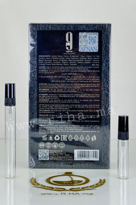 Decantage 9 PM Night Out Afnan Extrait de Parfum Pour Homme Authentic