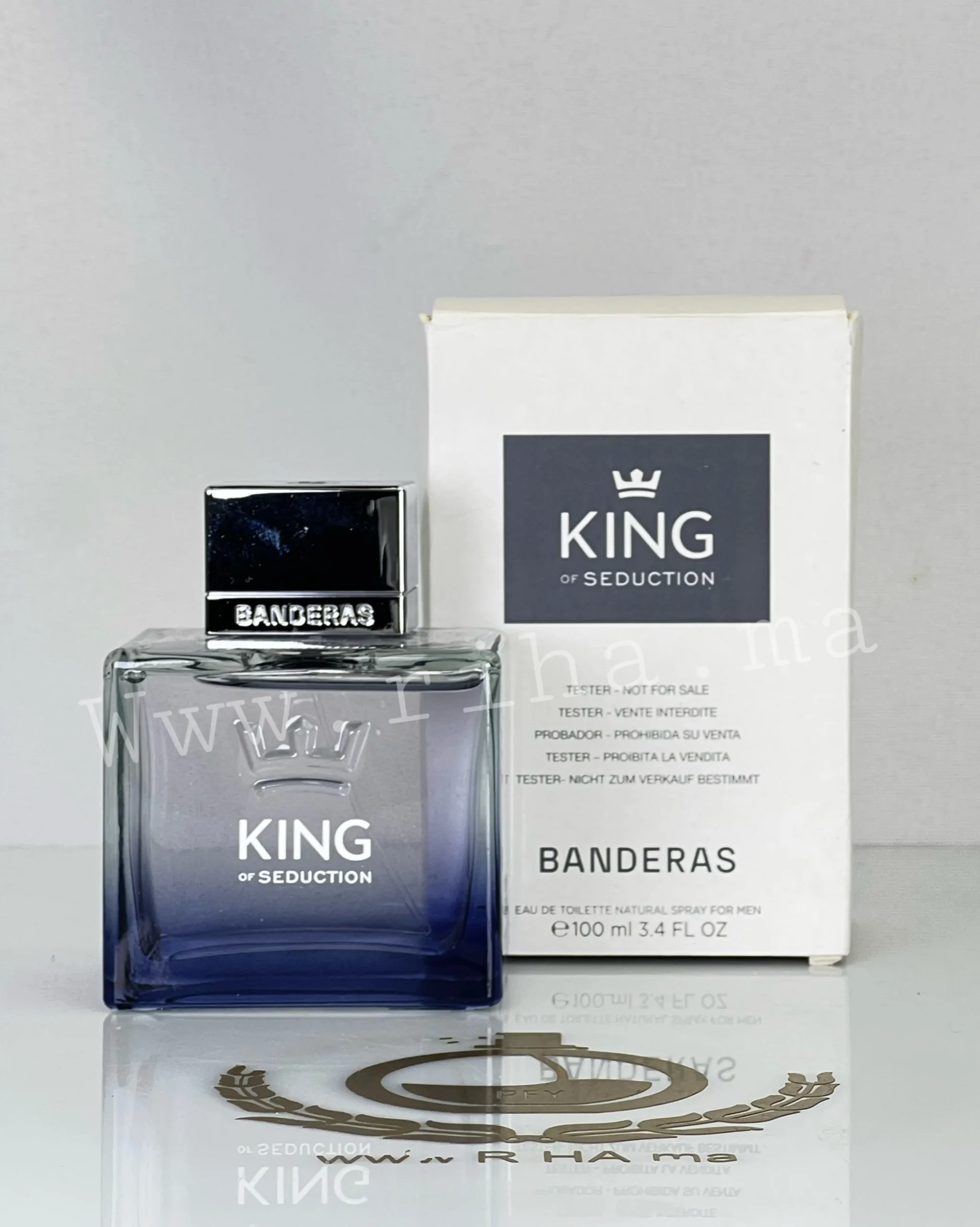 Tester King of Seduction Antonio BanderasEau de Toilette Pour Homme 100 ML Authentic Tester King of Seduction Antonio BanderasEau de Toilette Pour Homme 100 ML Authentic