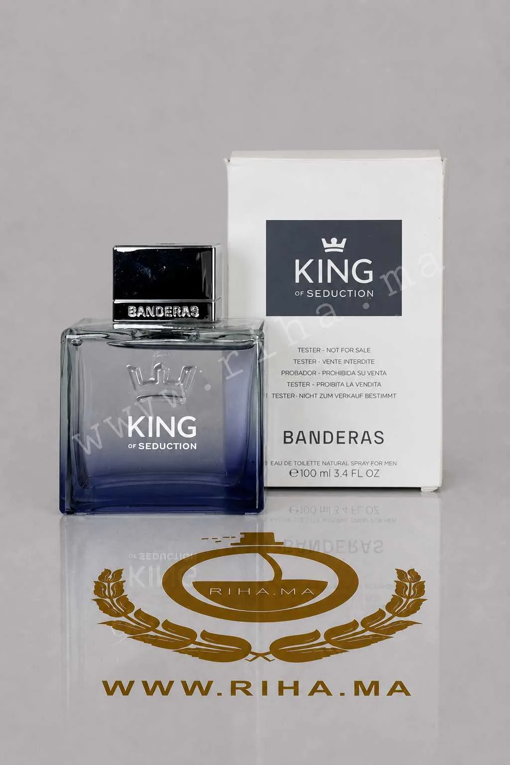 Tester King of Seduction Antonio BanderasEau de Toilette Pour Homme 100 ML Authentic