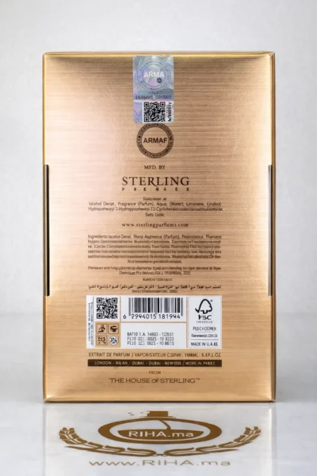 Club de Nuit Precieux IV Armaf Extrait de Parfum Pour Femme 55 ML Authentic