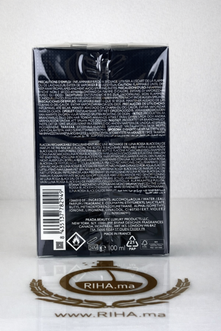 Prada Black Luna Rossa Eau de Parfum Pour Homme 100ML Authentic