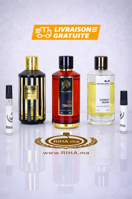 Pack Décantage Promo Homme Mancera EDP – Red Tobacco + Aoud Line EDP + Cedrat Boise EDP Authentic