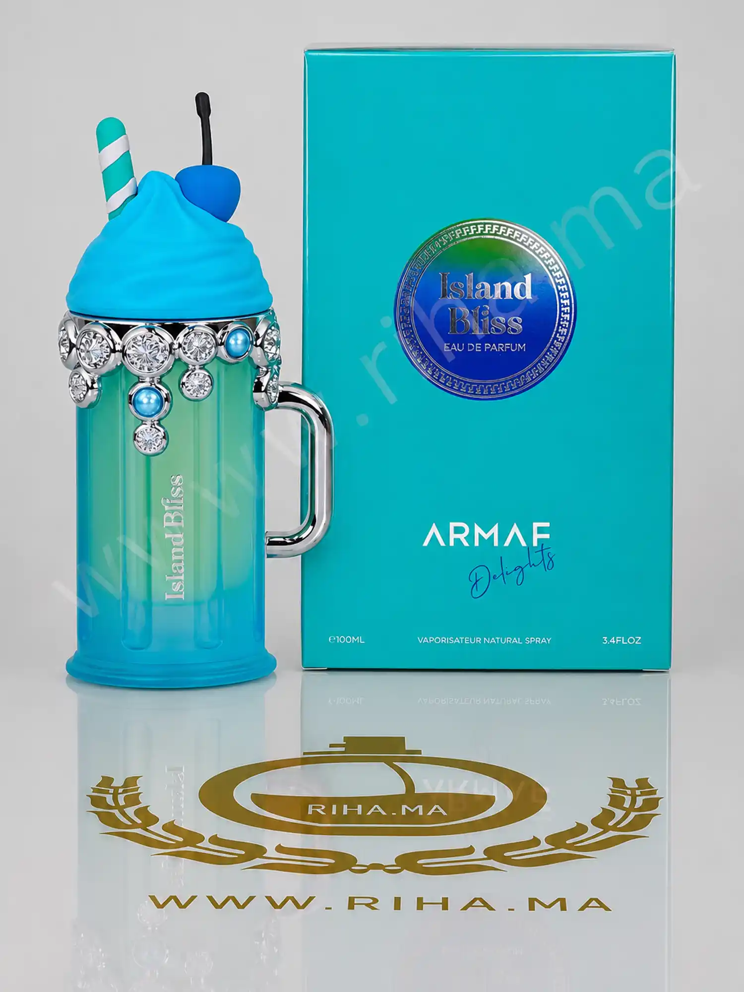 Island Bliss Armaf Eau de Parfum Pour Femme 100ml Island Bliss Armaf Eau de Parfum Pour Femme 100ml parfum original Authentic au Maroc chez RIHA.ma