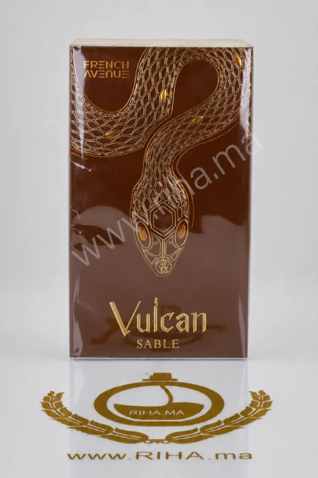 Flacon vulcan sable french avenue eau de parfum 100ml fond ambré