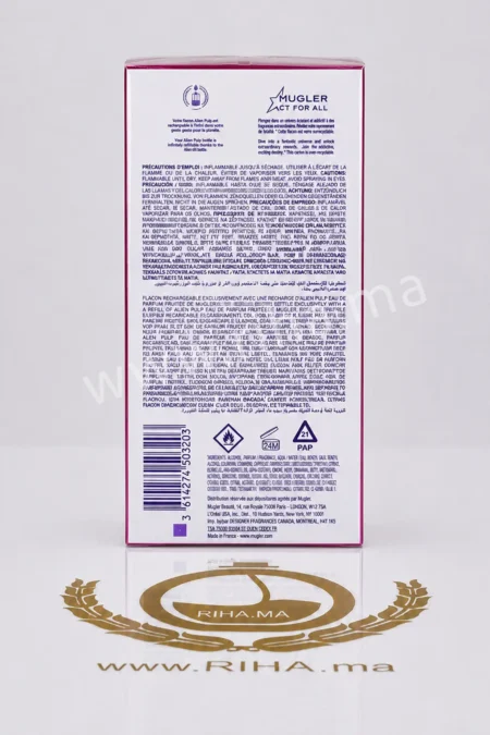 Riha | Vente de Parfum Original Au Maroc Pour Homme Et Femme 74 Alien Pulp Mugler Eau de Parfum Fruitée 90ml pour femme prix Maroc