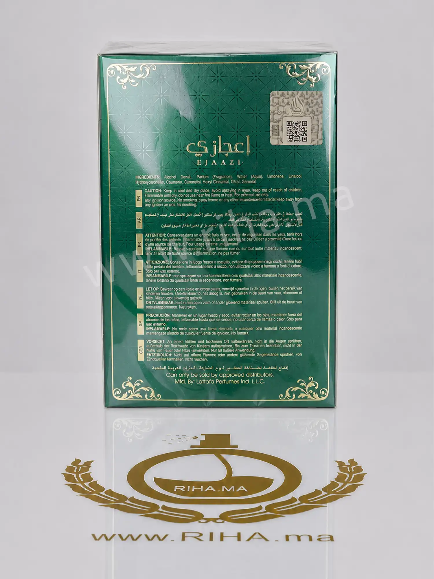 back Ejaazii lattafa clone de office for men de jeremy fragrance 199dh Ejaazii lattafa Eau de Parfum Pour Homme 100ml prix maroc