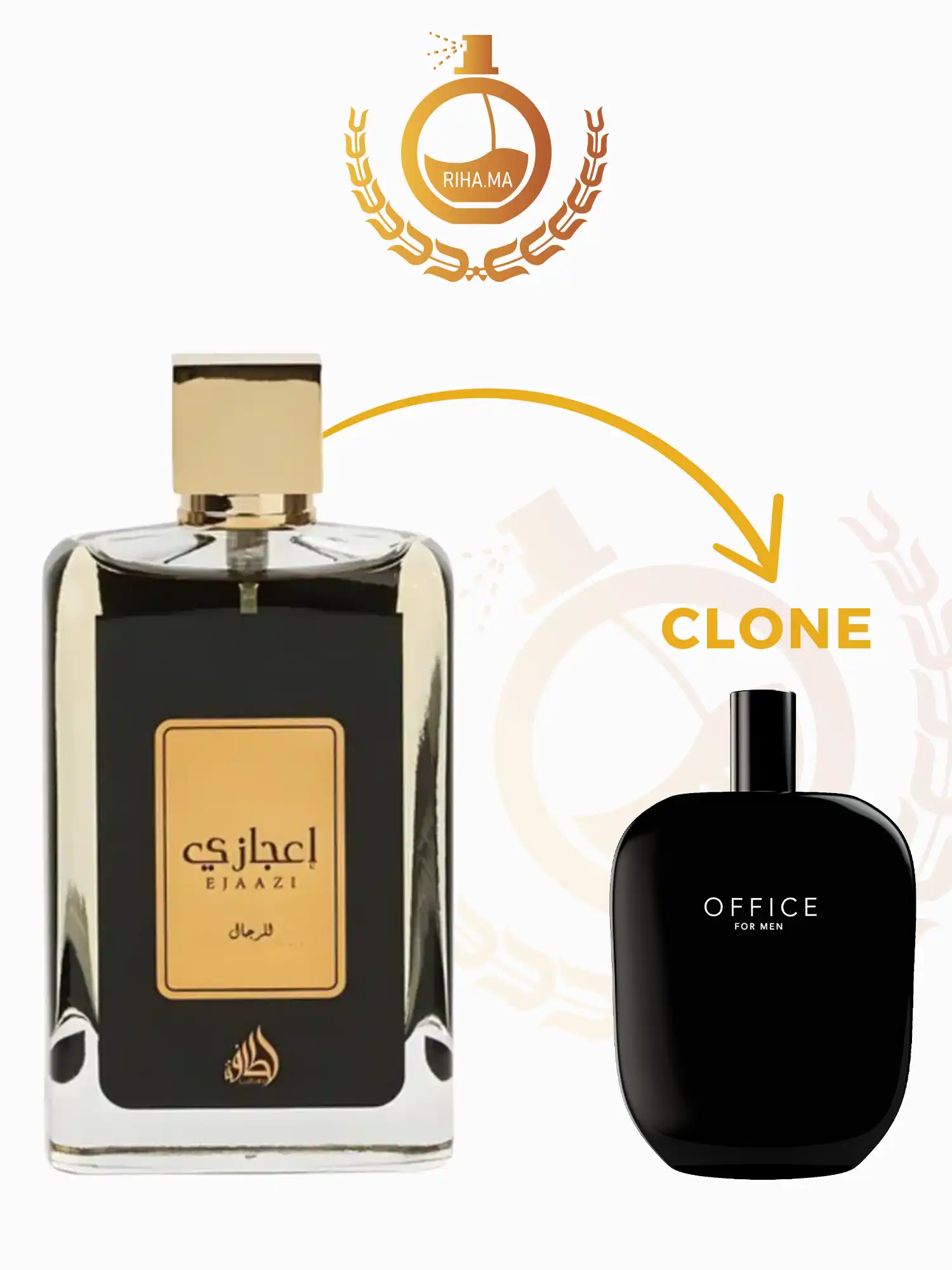 clone Ejaazii lattafa clone de office for men de jeremy fragrance 199dh Ejaazii lattafa Eau de Parfum Pour Homme 100ml prix maroc