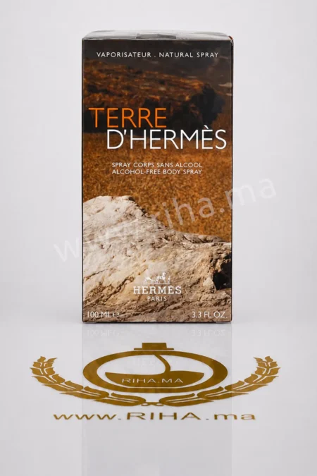 Terre d’Hermès Alcohol-Free Body Spray 100ml pour homme prix Maroc