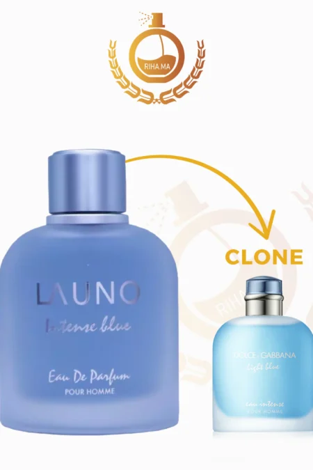 Riha | Vente de Parfum Original Au Maroc Pour Homme Et Femme 26 La Uno intense Blue Fragrance World Eau de Parfum Homme 169DH parfum clone D&G Light Blue Forever au Maroc chez RIHA.ma