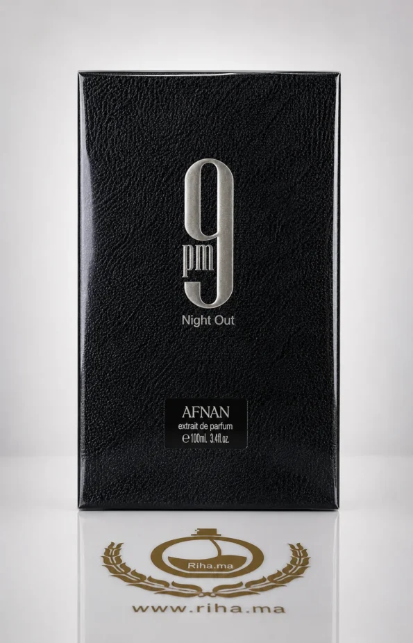 Flacon de 9 pm night out afnan extrait de parfum homme