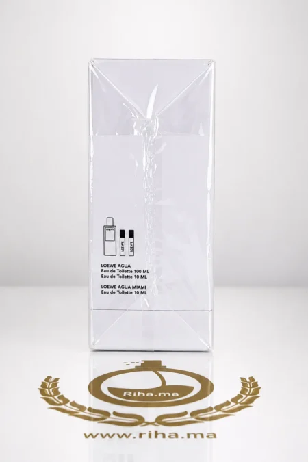 Coffret Agua de Loewe eau de toilette sur fond blanc élégant — vue 2