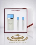 Coffret Light Blue Dolce&Gabbana Eau de Toilette Pour Femme 100 ML Authentic 1 Coffret Light Blue Dolce&Gabbana Eau de Toilette Pour Femme 100 ML Authentic