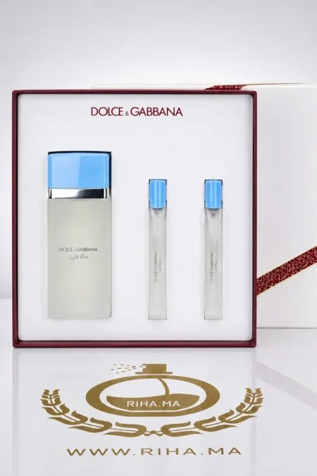 Coffret light blue dolcegabbana eau de toilette pour femme 100 ml