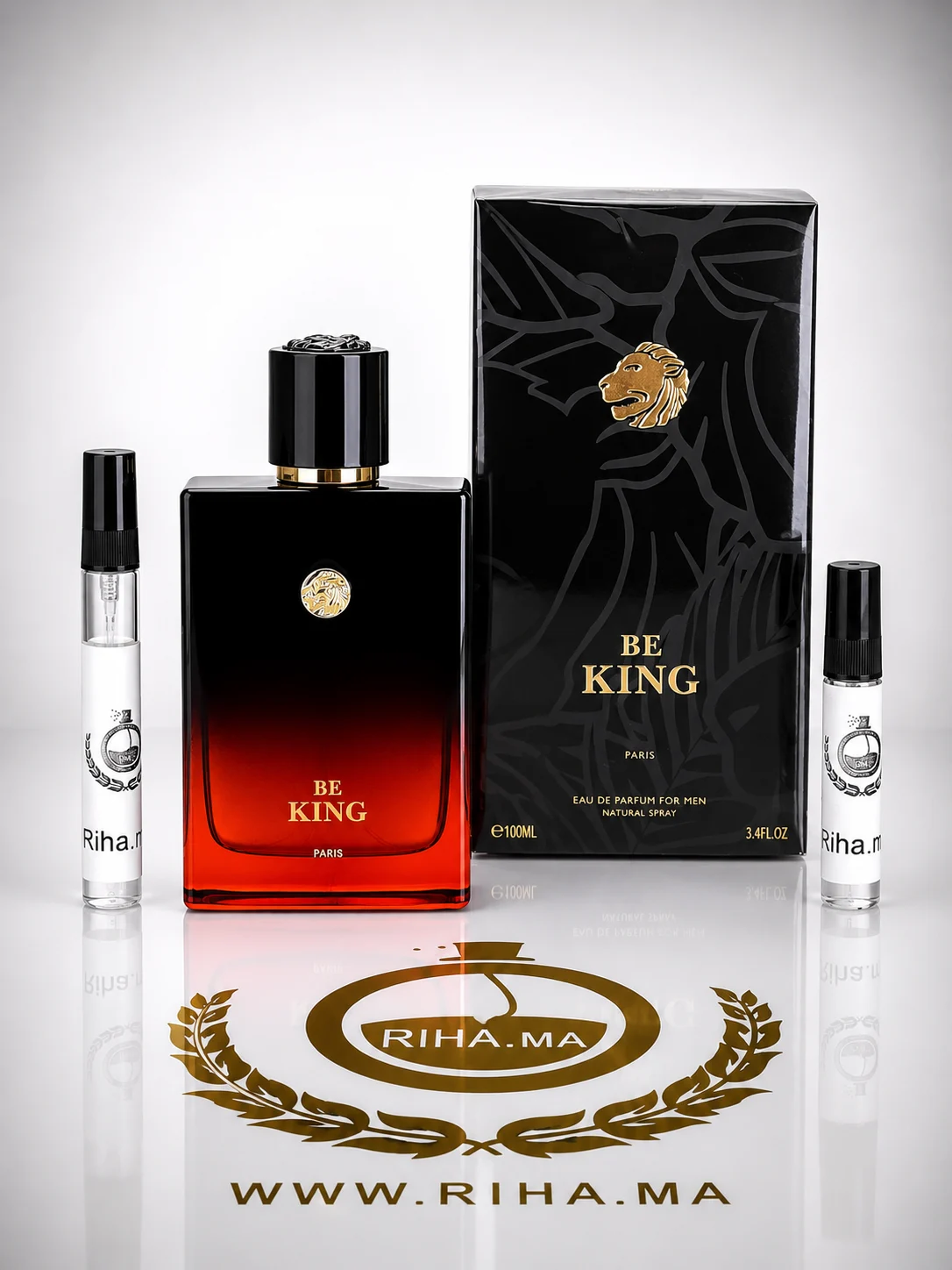 Decantage Be King Geparlys Parfums Eau de Parfum For Men Authentic — photo 2 Flacon décantation de Be King Geparlys parfum boisé pour homme — vue 2