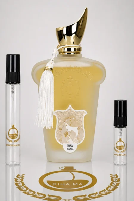 decantage dama bianca xerjoff — Flacon de décantage dama bianca xerjoff avec vaporisateur élégant