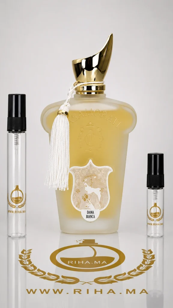decantage dama bianca xerjoff — Flacon de décantage dama bianca xerjoff avec vaporisateur élégant