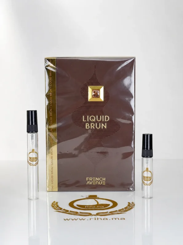 Décantage liquid brun french avenue flacon homme fond boisé