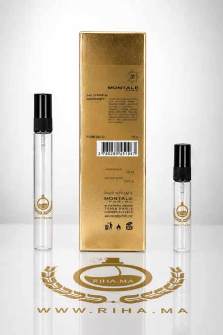 decantage pure gold montale — Décantage Pure Gold Montale flacon de parfum féminin — vue 2