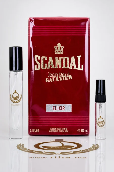 Flacon décantage scandal elixir jean paul gaultier parfum homme