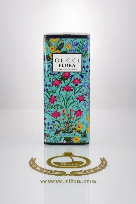 Flacon de Gucci Flora Gorgeous Jasmine parfum floral féminin