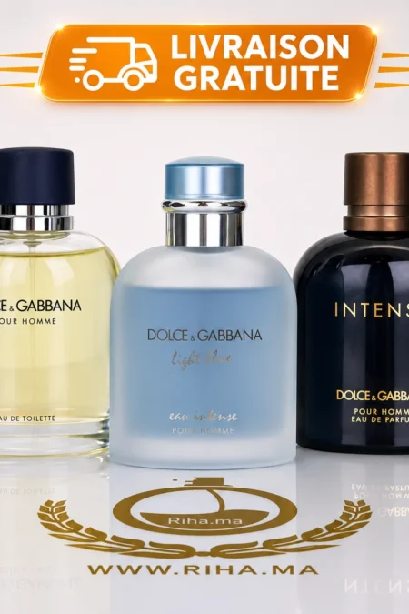 pack decantage dolce — Pack décantage Dolce Gabbana pour homme avec trois mini flacons