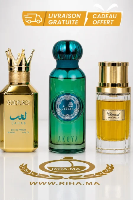 pack decantage oriental — Flacon du pack decantage gissah akoya hesh lahab chopard oud malaki
