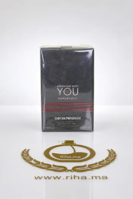 Stronger With You Powerfully Giorgio Armani Emporio Armani Eau de Parfum Pour Homme Authentic — parfum de luxe au Maroc
