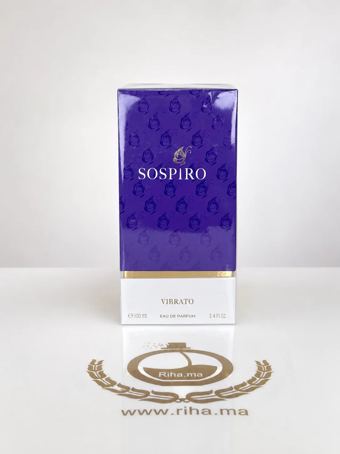 Sospiro Perfumes Vibrato — Parfum Niche - Eau de Parfum 100ml Flacon de Sospiro Perfumes Vibrato parfum niche posé sur fond sombre