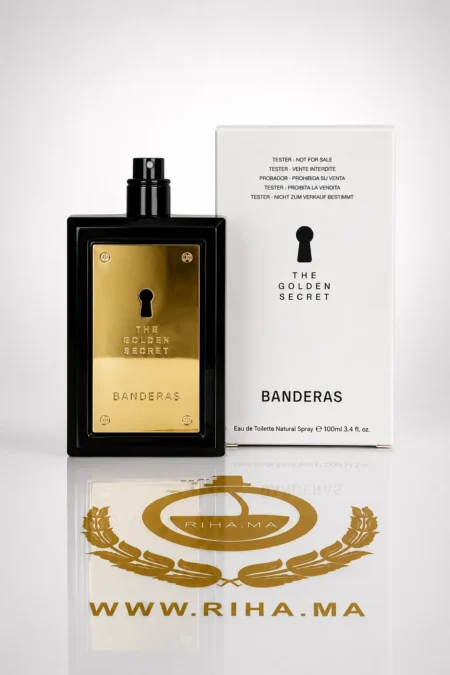 Flacon décantage golden secret antonio banderas eau de toilette homme 100ml