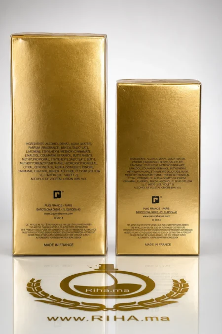Riha.ma | Vente de Parfum Original Au Maroc Pour Homme Et Femme 28 Flacon de 1 millon cologne pour homme sur fond doré — vue 2