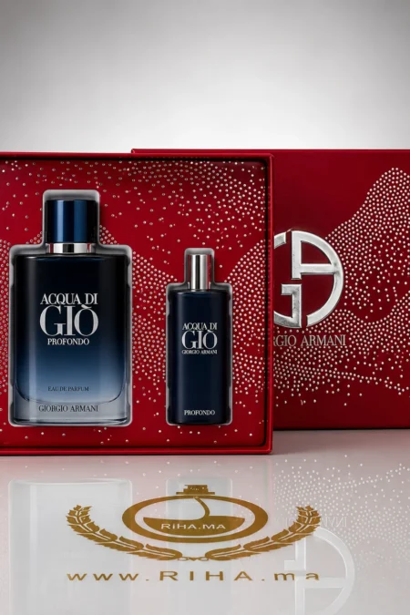 Coffret acqua di Giò Profondo Giorgio Armani flacon bleu profond — vue 2