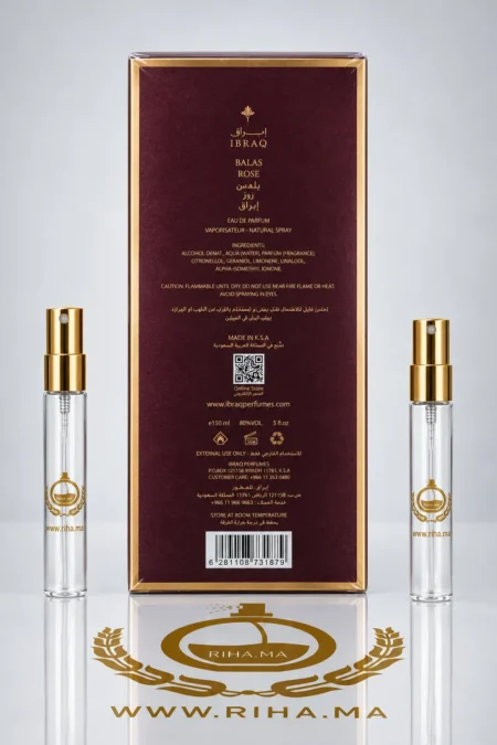 decantage balas rose ibraheem alqurashi — Flacon de décantage Balas Rose Ibraheem AlQurashi de 10ml — vue 2