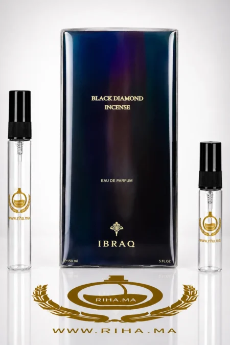 decantage black diamond incense ibraheem alqurashi — Flacon de décantage black diamond incense ibraheem alqurashi élégant