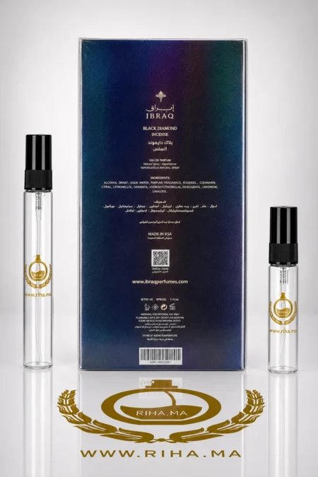 decantage black diamond incense ibraheem alqurashi — Flacon de décantage black diamond incense ibraheem alqurashi élégant — vue 2