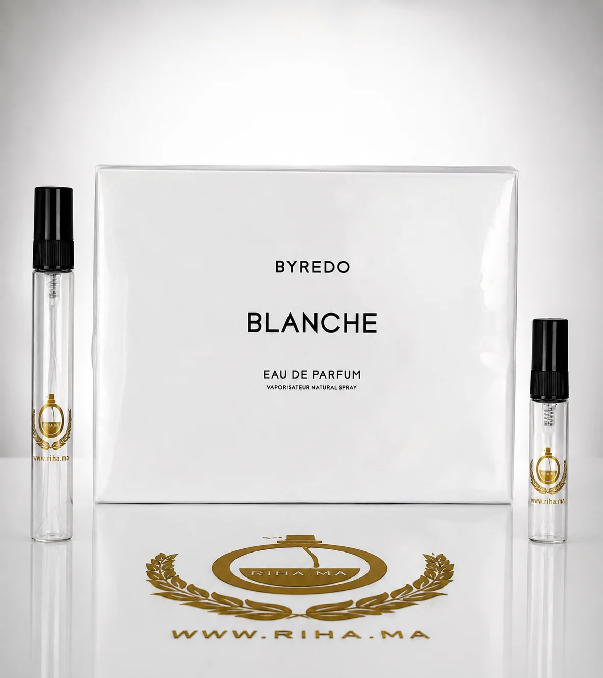Decantage Blanche Byredo Eau De Parfum pour femme decantage blanche byredo — Flacon de décantage Blanche Byredo parfum femme élégant