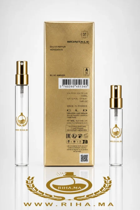 decantage blue amber montale — Flacon de décantage blue amber montale avec notes ambrées — vue 2