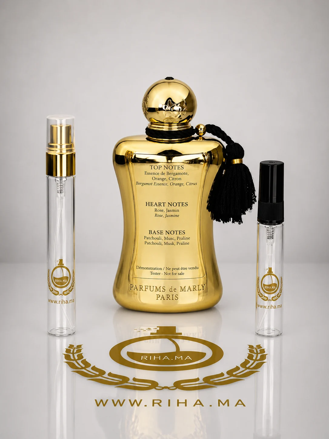 decantage Darcy Parfums de Marly Eau De Parfum pour femme 75ml — photo 2 decantage darcy parfums de marly — Flacon de décantage Darcy Parfums de Marly avec fleurs — vue 2