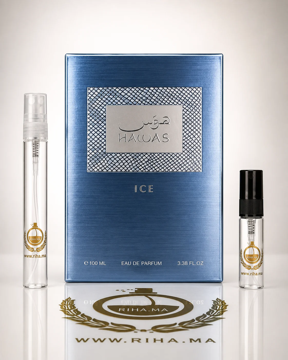 Decantage Hawas Ice for Him Rasasi pour homme Eau de Parfum Flacon de decantage hawas ice de Rasasi pour homme