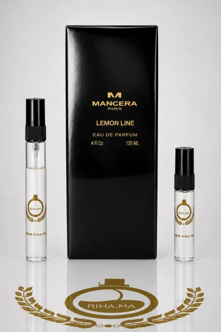 decantage lemon line mancera — Flacon de décantage lemon line mancera avec citron et lavande