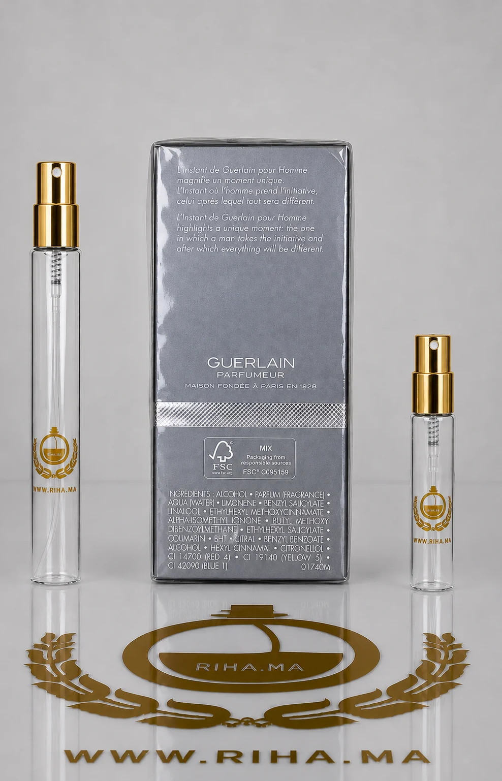Decantage L'Instant de Guerlain Eau de Parfum Guerlain Pour Femme — photo 2 decantage linstant de guerlain — Flacon de décantage L'Instant de Guerlain avec notes orientales — vue 2