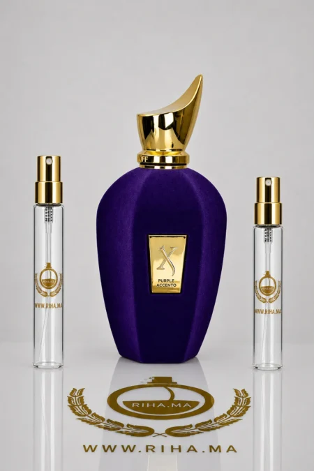 decantage purple accento xerjoff — Flacon de décantage Purple Accento Xerjoff pour femme